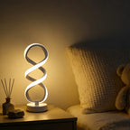 Spiral LED Table Lamp – Dimmable Warm White