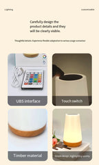 LED Night Light – Touch & Remote, 13 Colors