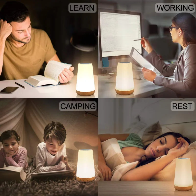 LED Night Light – Touch & Remote, 13 Colors